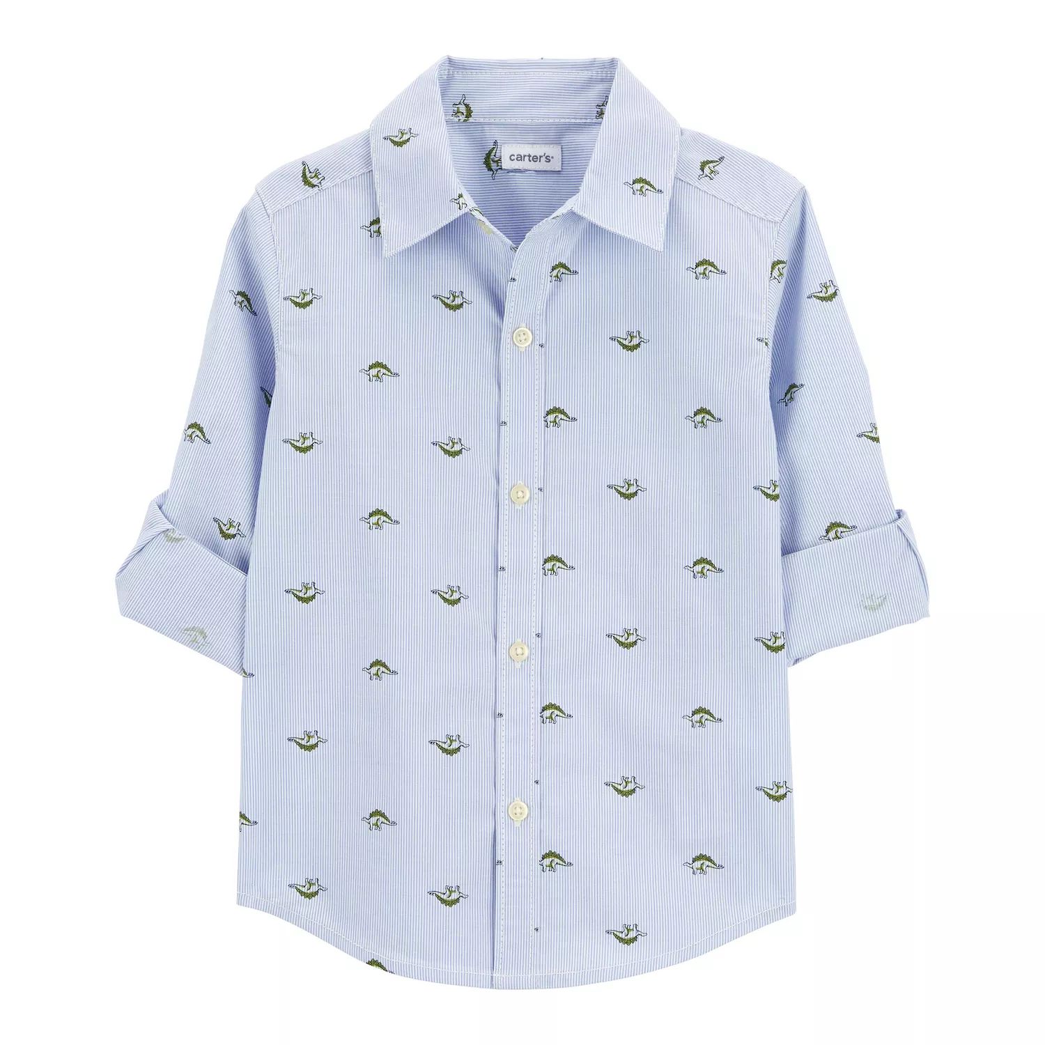 цена Рубашка на пуговицах с динозавром Carter для маленьких мальчиков Carter's