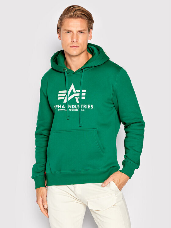 

Толстовка обычного кроя Alpha Industries, зеленый