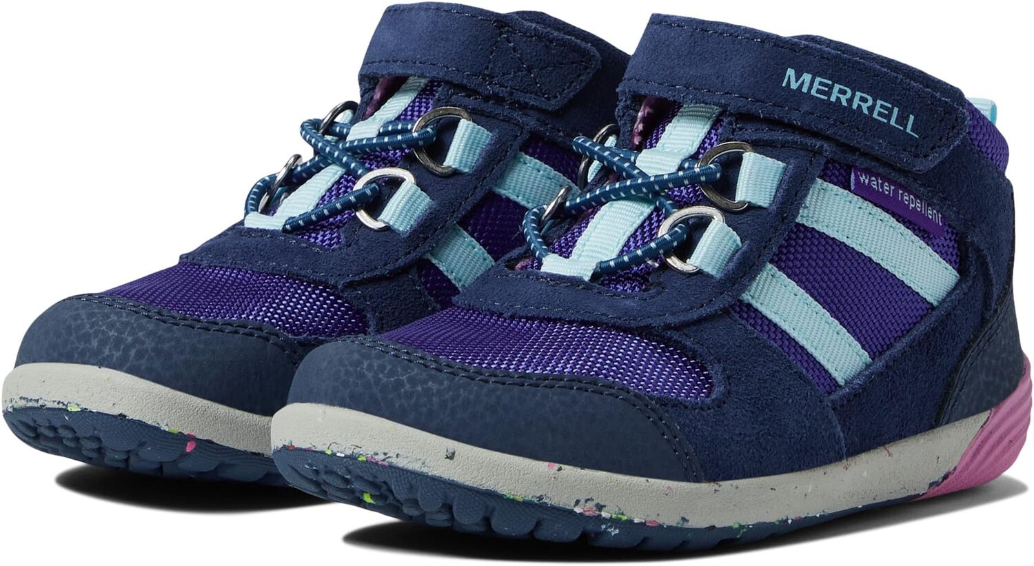 

Походная обувь Bare Steps Ridge Jr. Merrell, цвет Navy/Pink