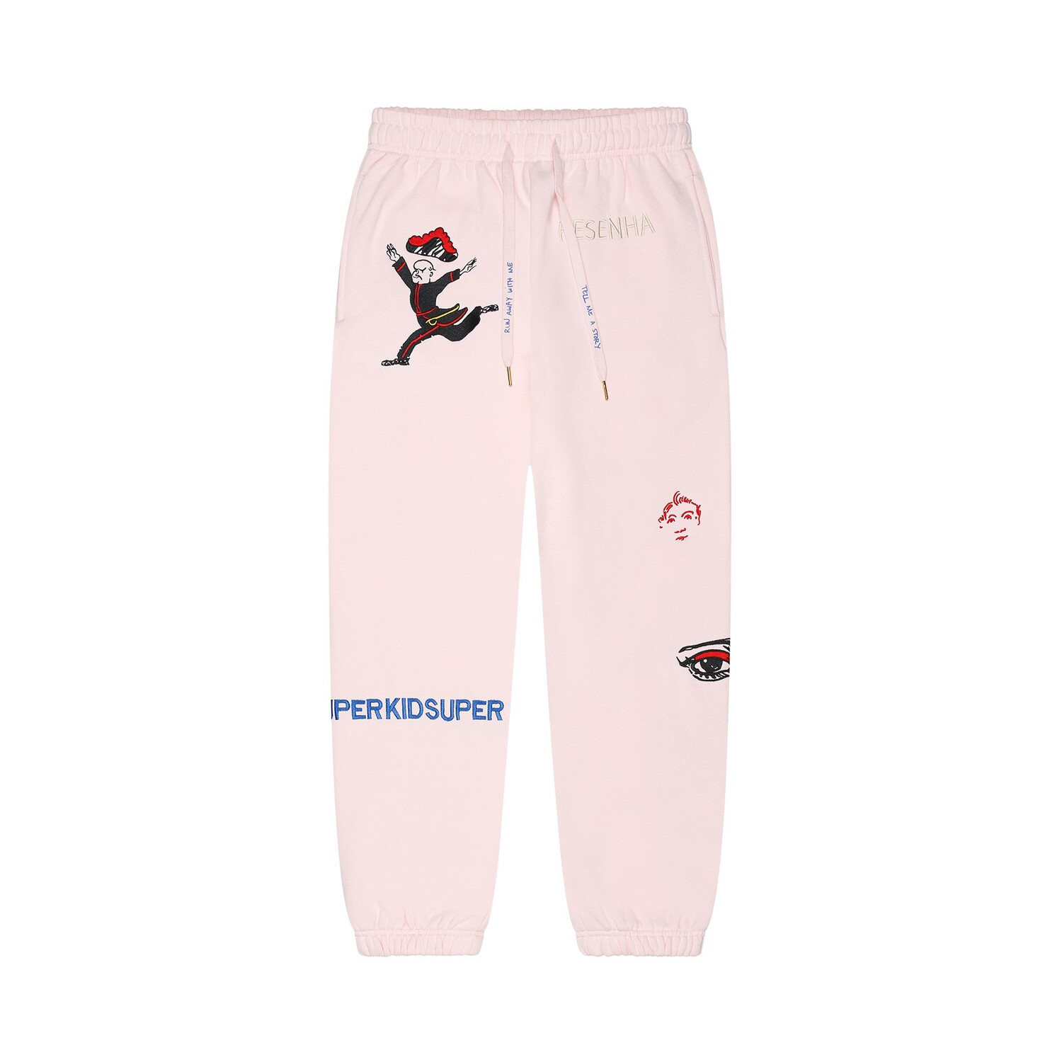 

Спортивные штаны KidSuper Super, бледно-розовые