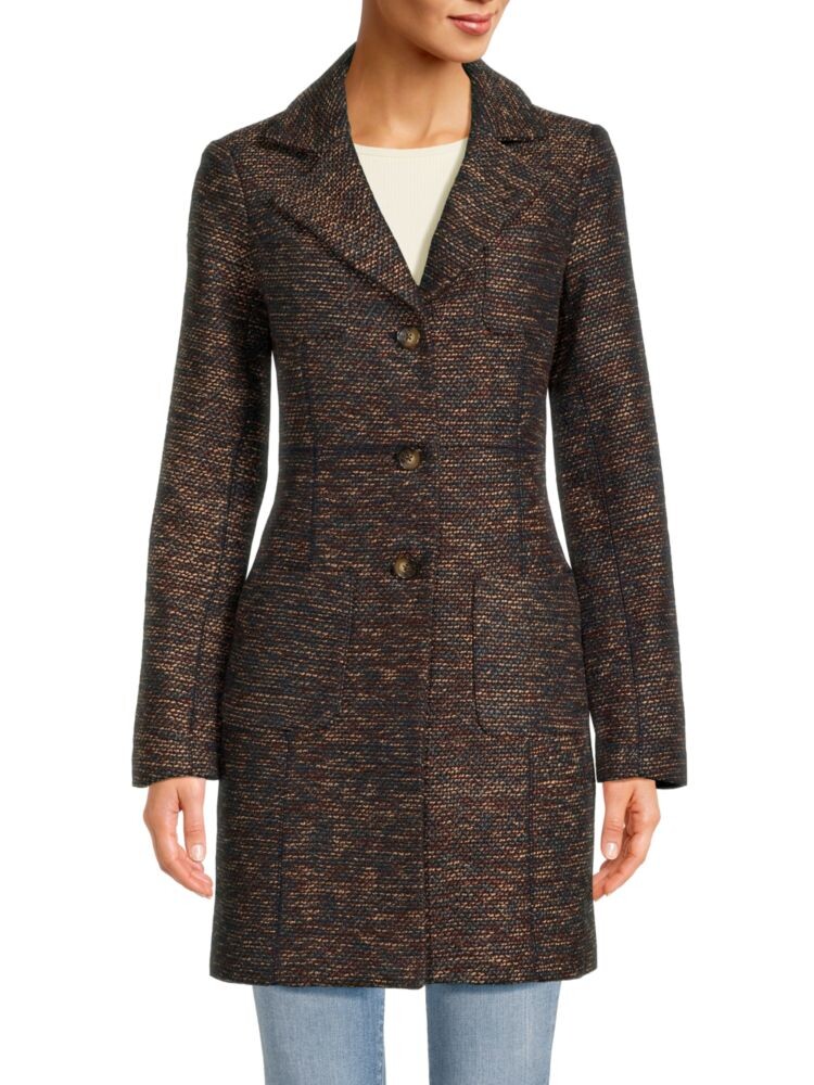 

Пальто с лацканами Notch Dkny, цвет Midnight Multi