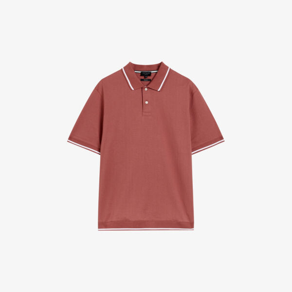 

Рубашка-поло erwen из фактурного хлопка Ted Baker, розовый