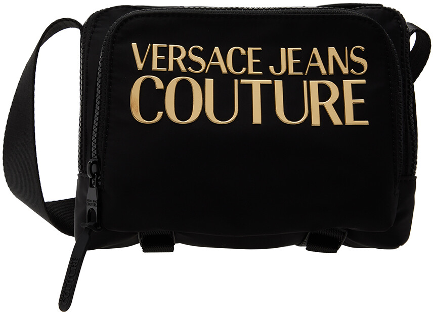 

Черная сумка через плечо Versace Jeans Couture
