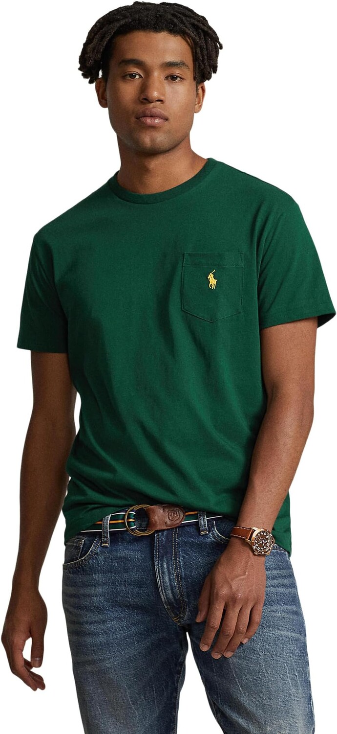 

Классическая футболка с карманами Polo Ralph Lauren, цвет Moss Agate