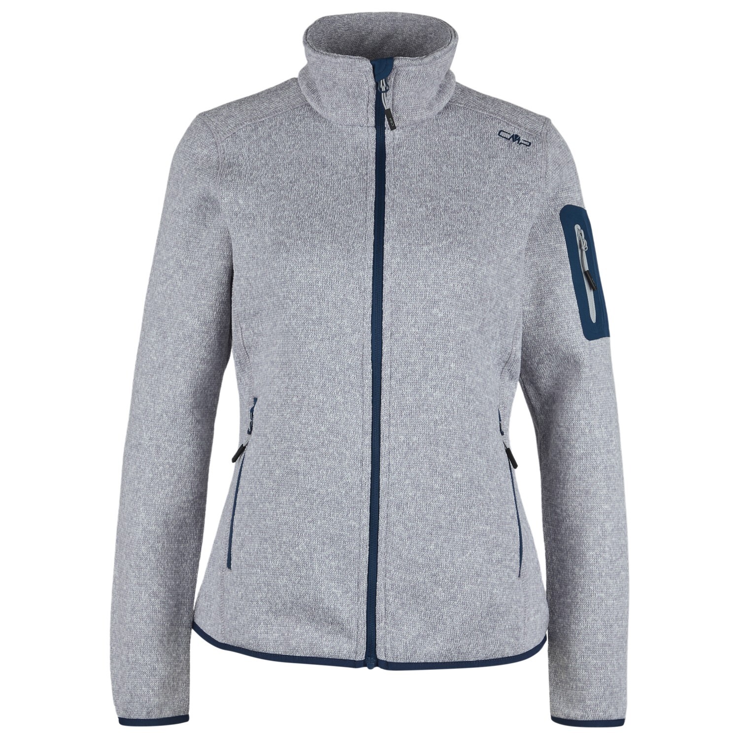 

Флисовая жилетка Cmp Women's Jacquard Knitted, цвет Argento/Blue