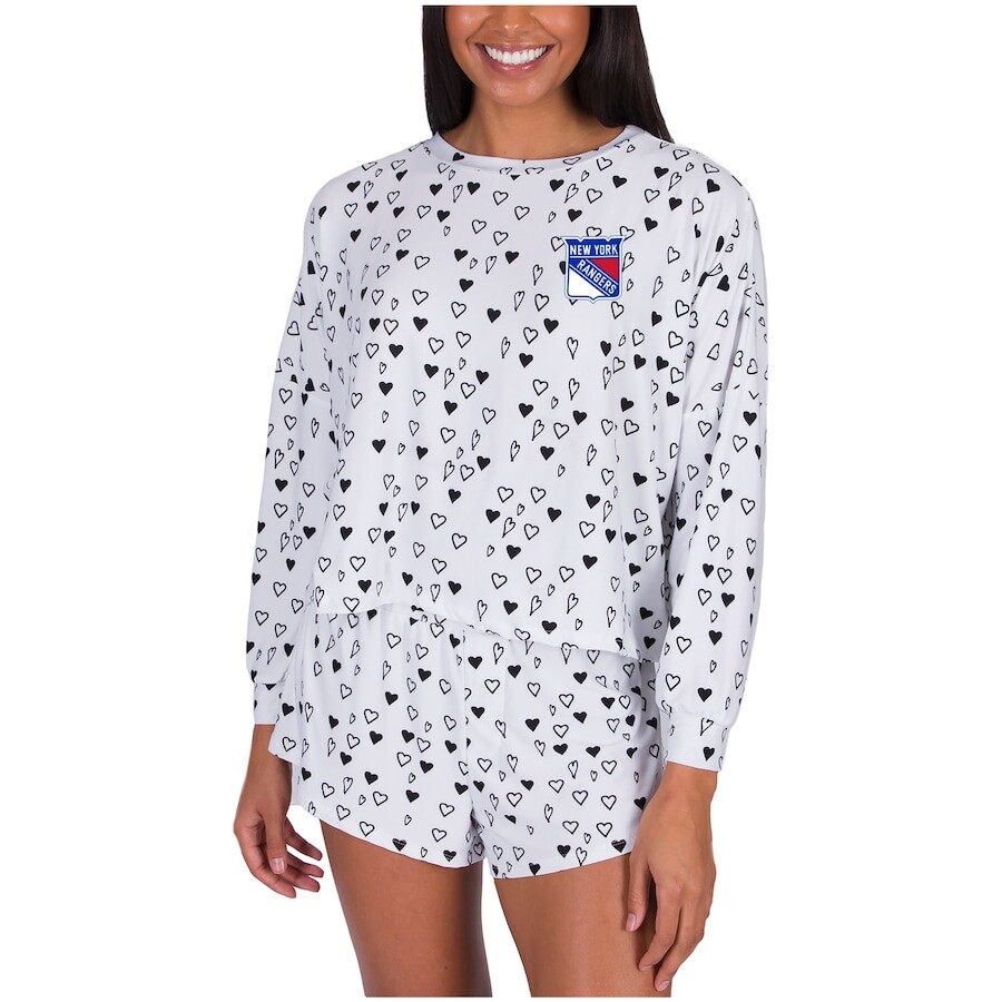 

Пижамный комплект Concepts Sport New York Rangers, белый