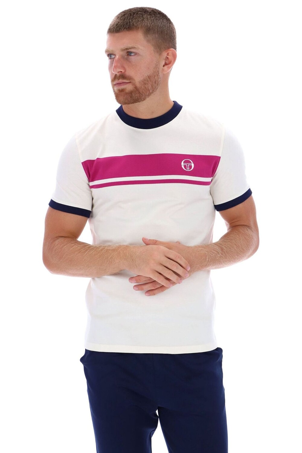 

Футболка Master Crew из 100% хлопка Sergio Tacchini, бежевый