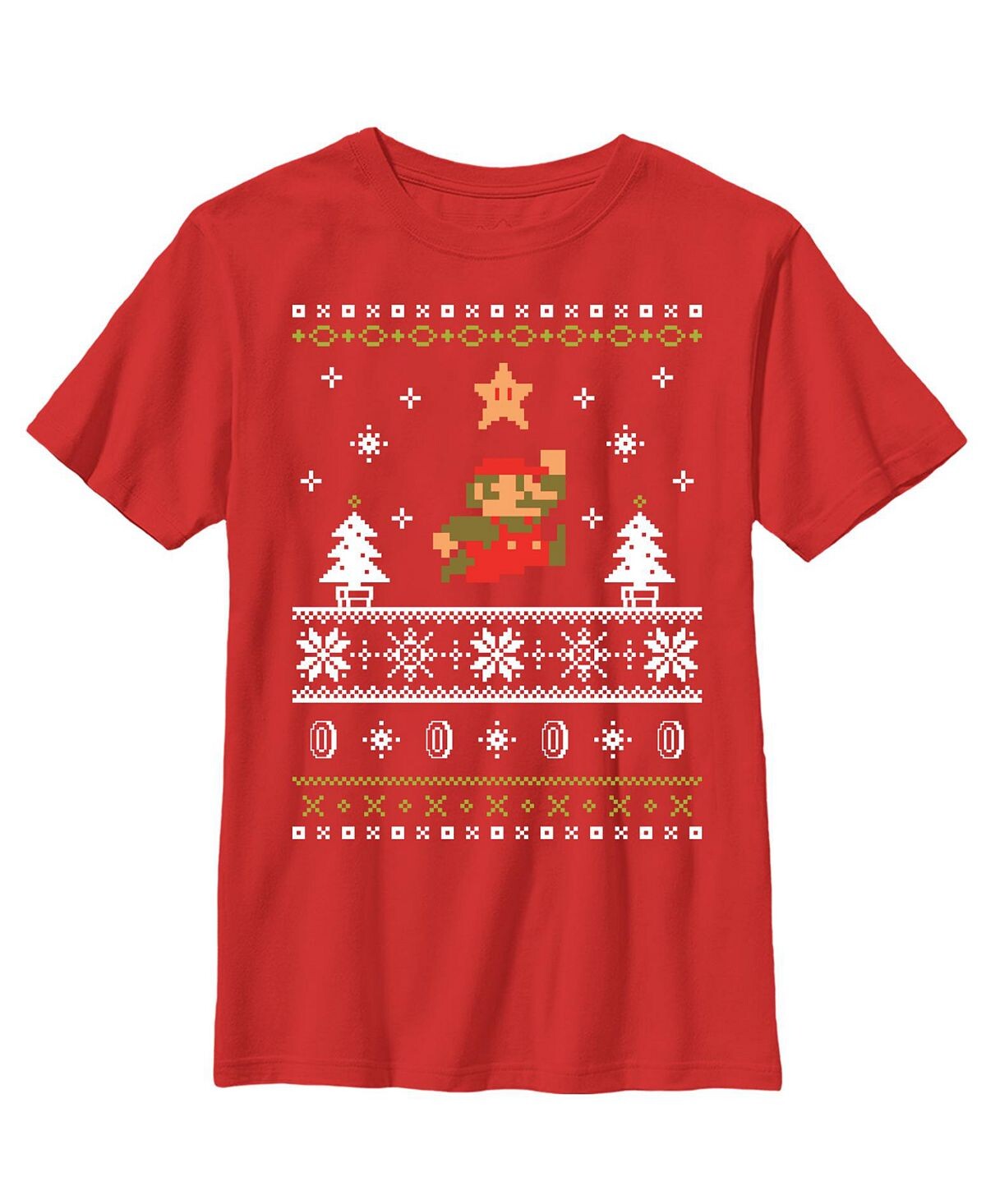 

Детская футболка Ugly Christmas Mario для мальчика Nintendo
