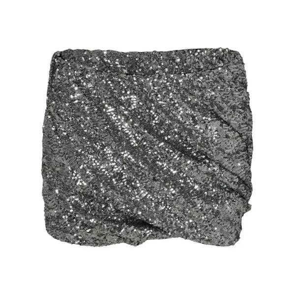 

Юбка polyester skirt The Attico, серебряный