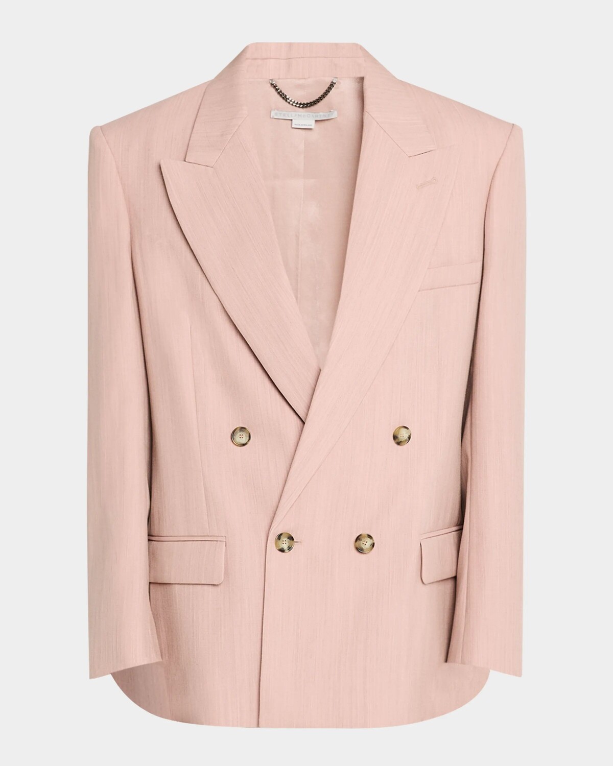 

Двубортный пиджак оверсайз Stella Mccartney, цвет Dusty Pink
