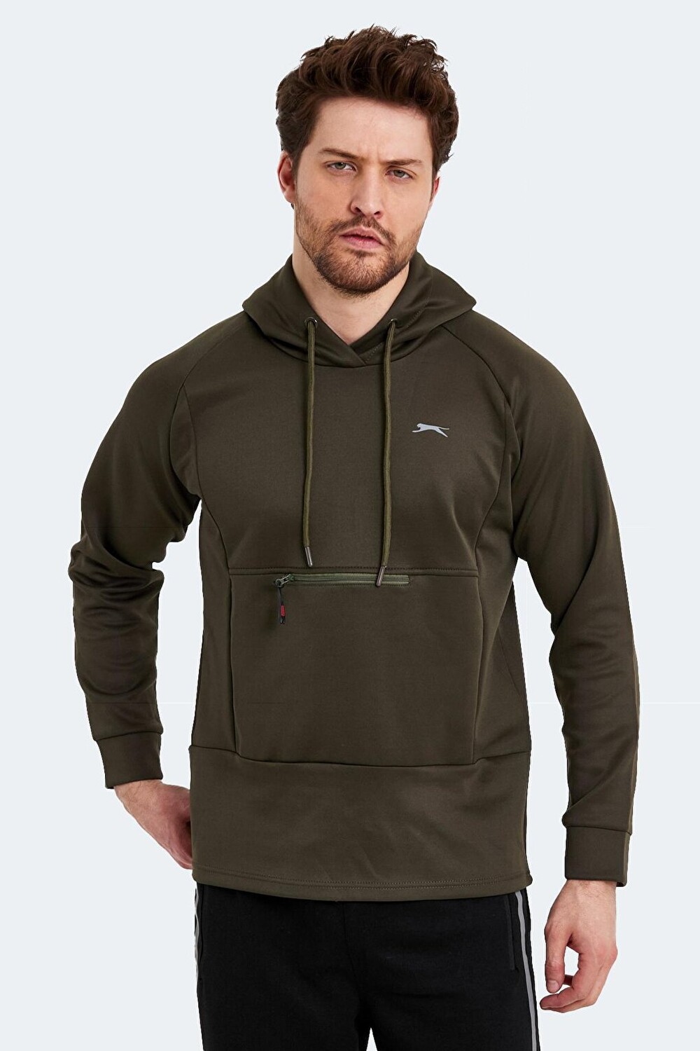 

SEPPO Мужская толстовка цвета хаки SLAZENGER