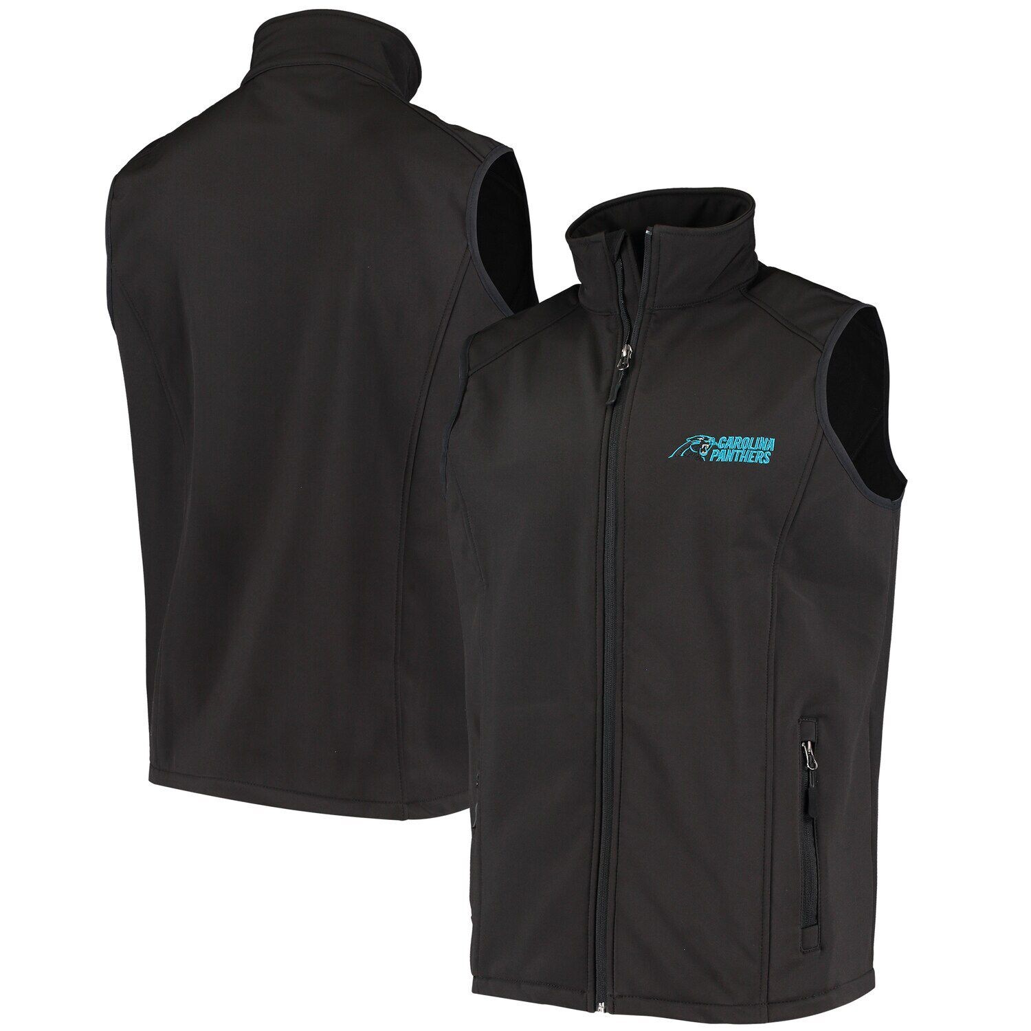 

Мужской жилет с молнией во всю длину Dunbrooke Black Carolina Panthers Circle Archer Softshell