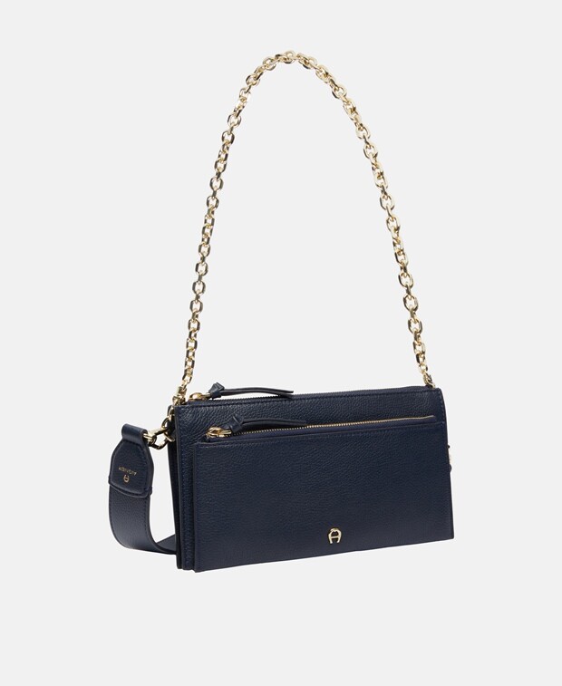 

Кожаная сумка-мессенджер Aigner, цвет Royal Blue