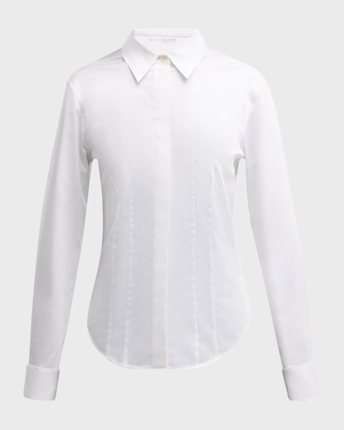 

Приталенная рубашка на пуговицах спереди Helmut Lang, цвет Optic White