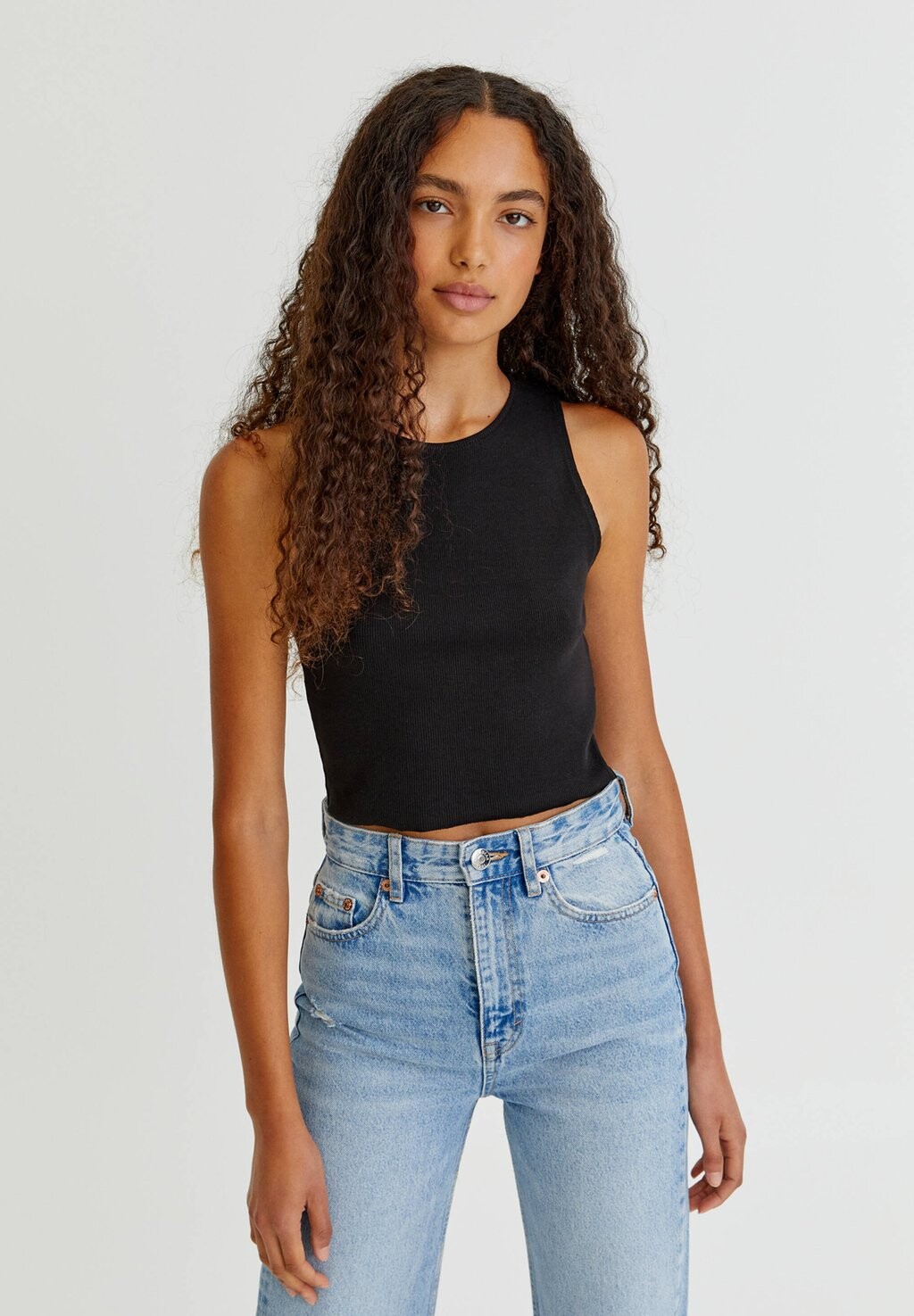 

Топ PULL&BEAR, черный