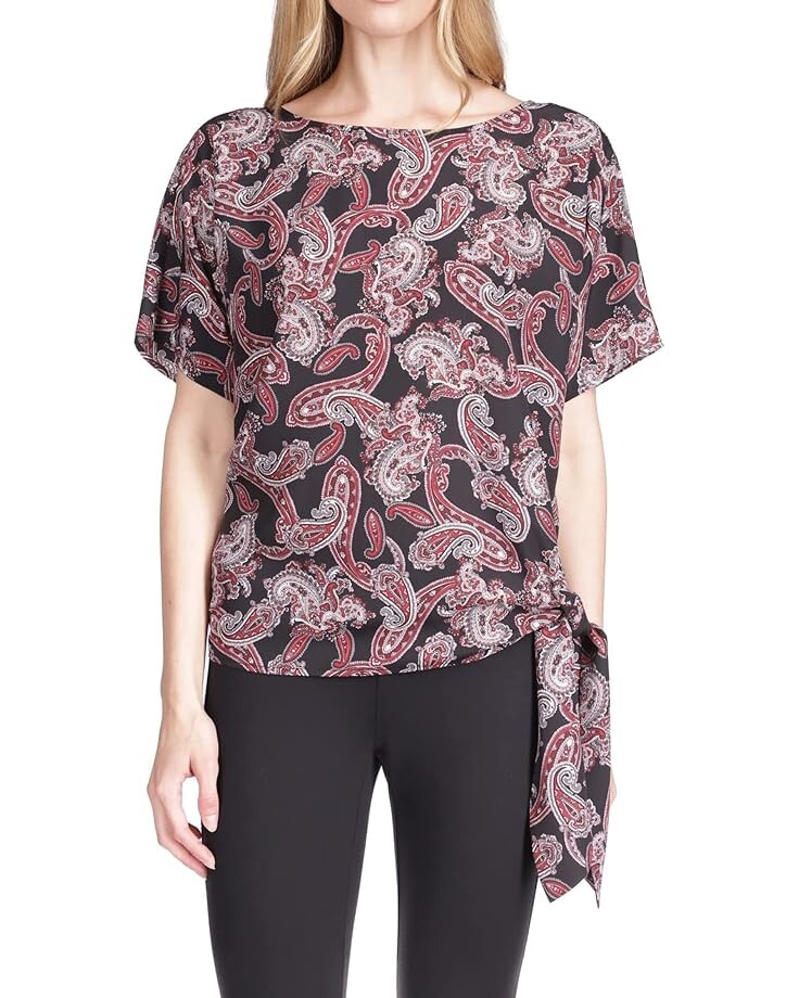 

Топ MICHAEL Michael Kors Pop French Paisley Tie, розовый