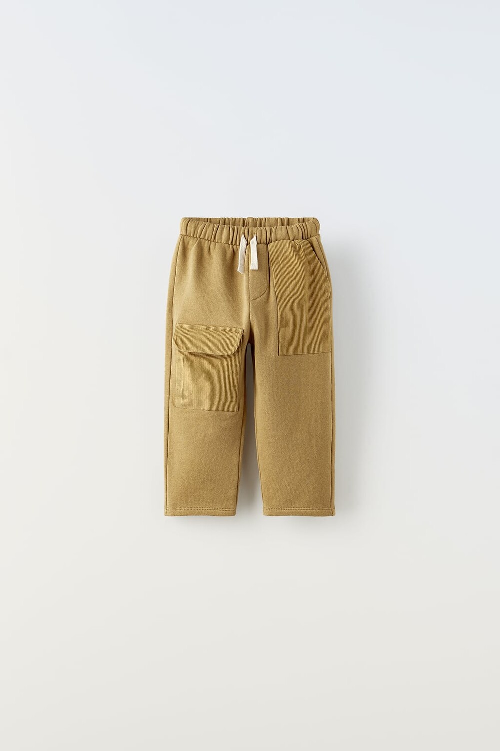 

Плюшевые брюки из вельсового изделия ZARA, зеленовый