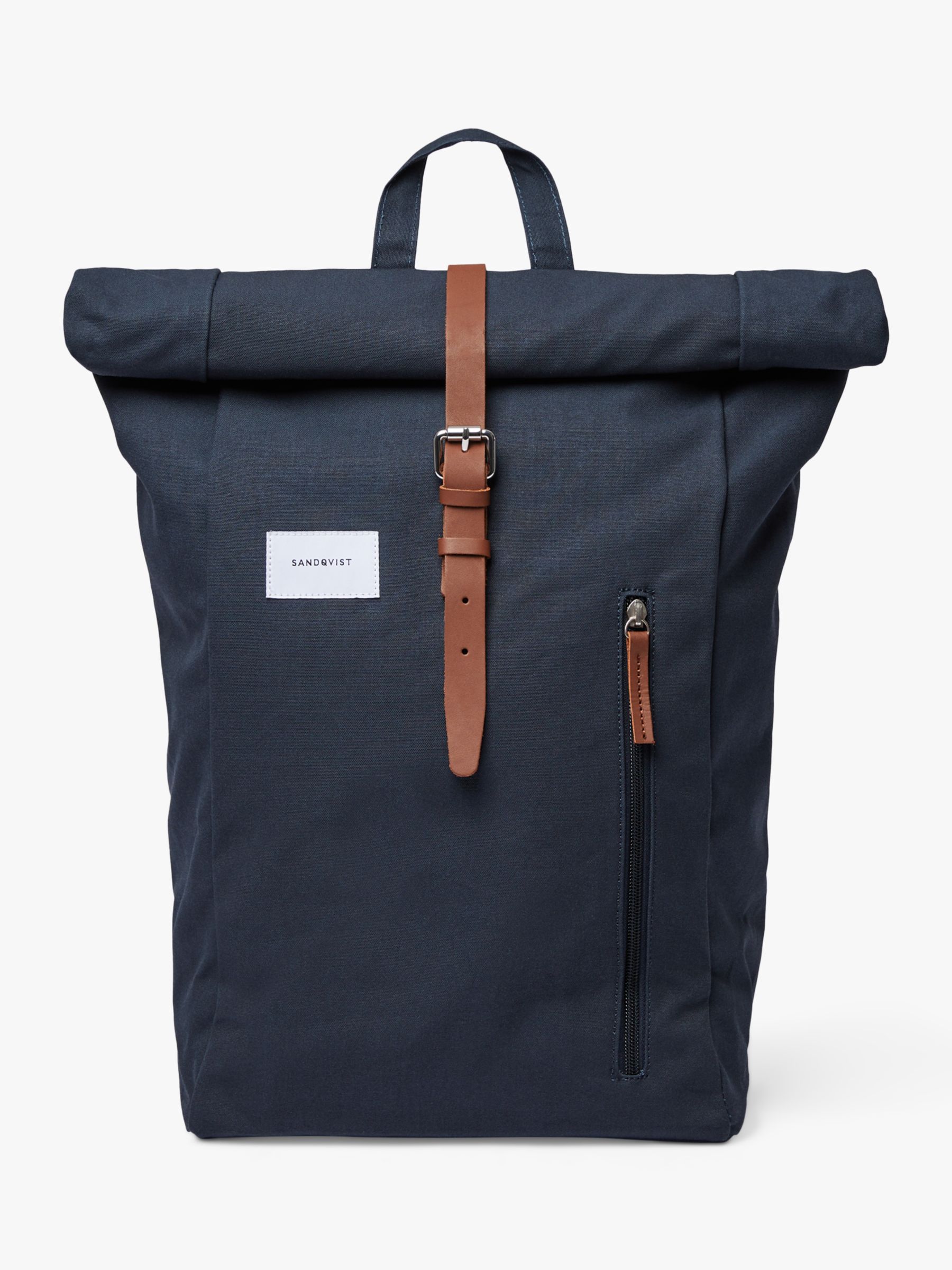 Данте Рюкзак Sandqvist, темно-синий мужской водонепроницаемый рюкзак из ткани оксфорд для ноутбука 16 дюймов