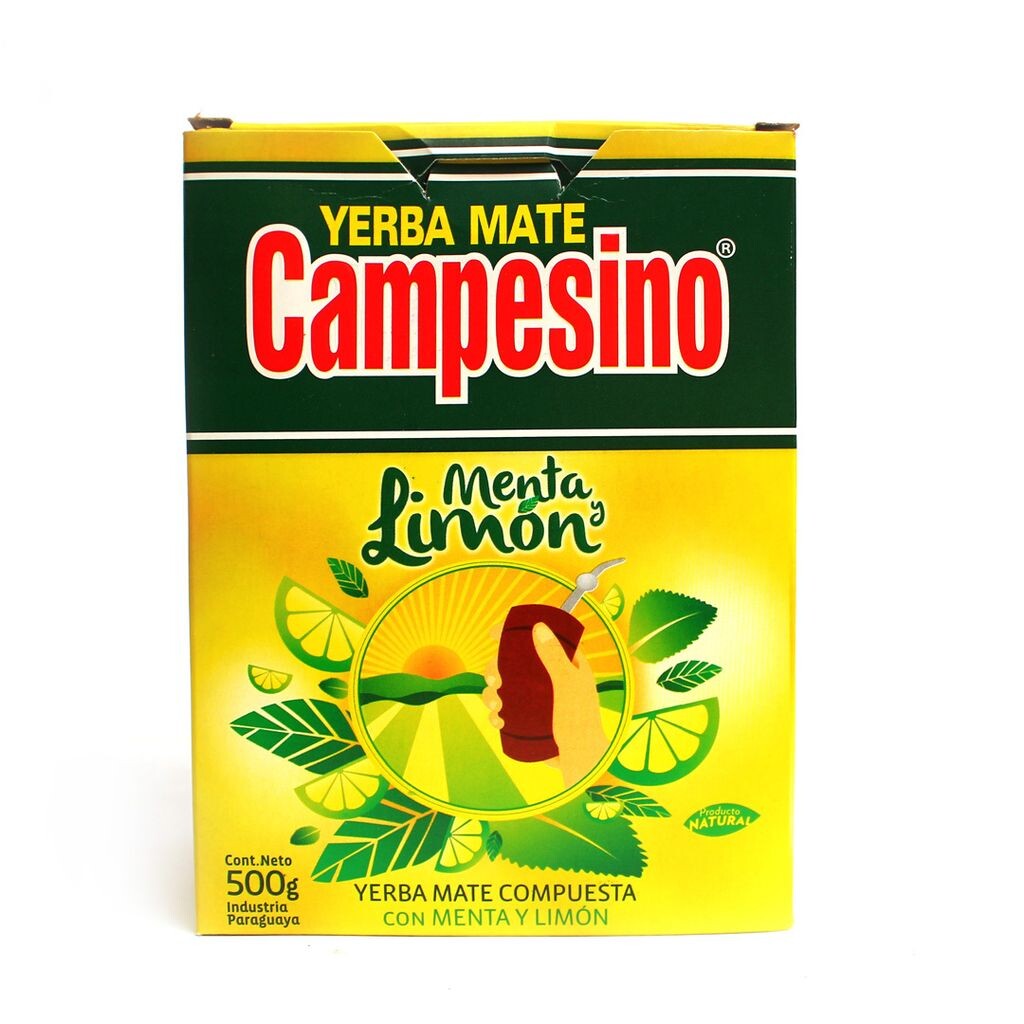 

Чай Campesino Menta Limon Yebra Mate 500г | Чай с лимоном и мате | Чай Йерба Мате из Парагвая листовой 0,5кг