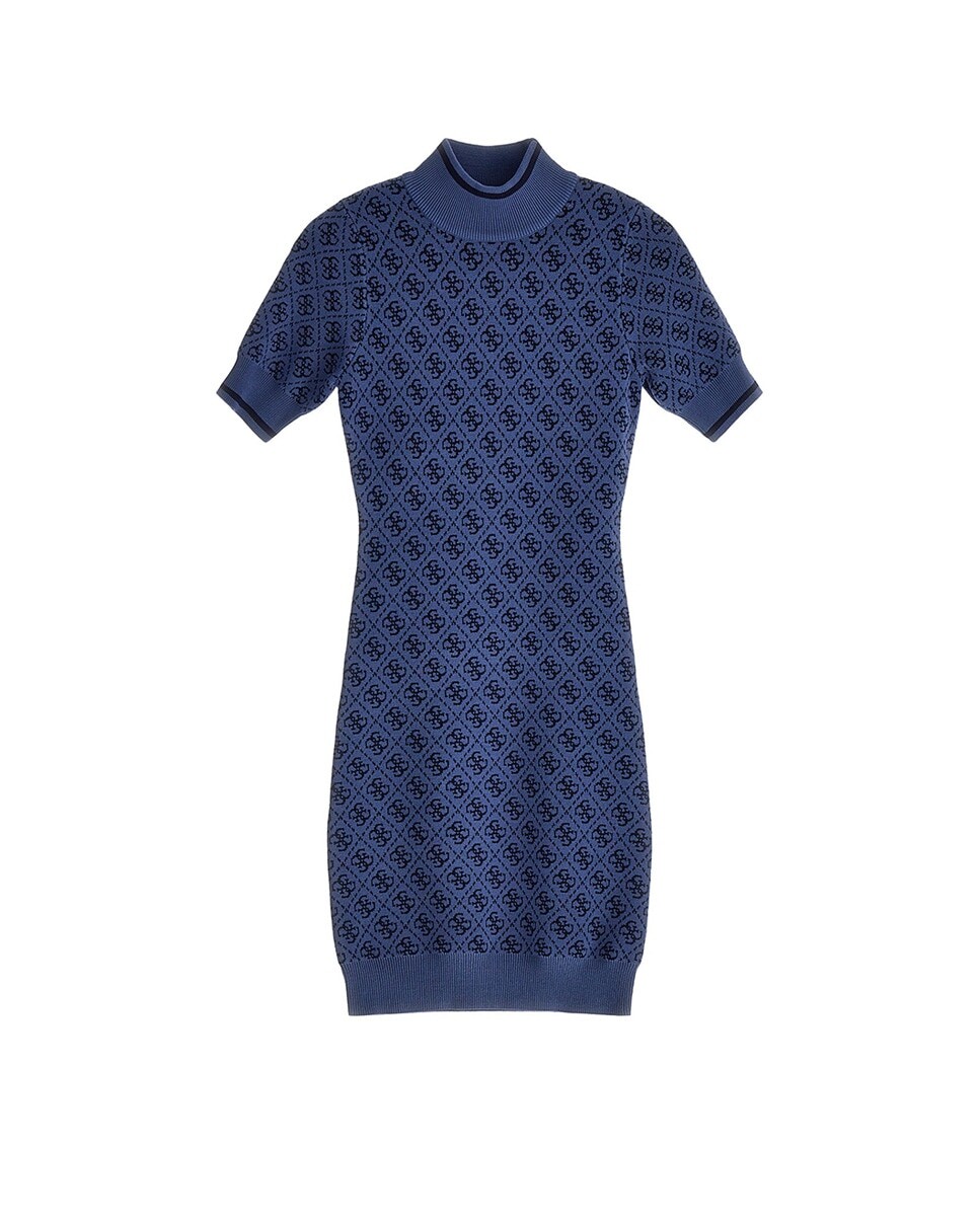 

Платье Guess с высоким воротником и логотипом Guess, индиго
