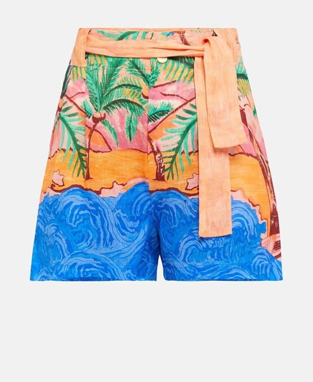 

Льняные шорты Scotch & Soda, персик