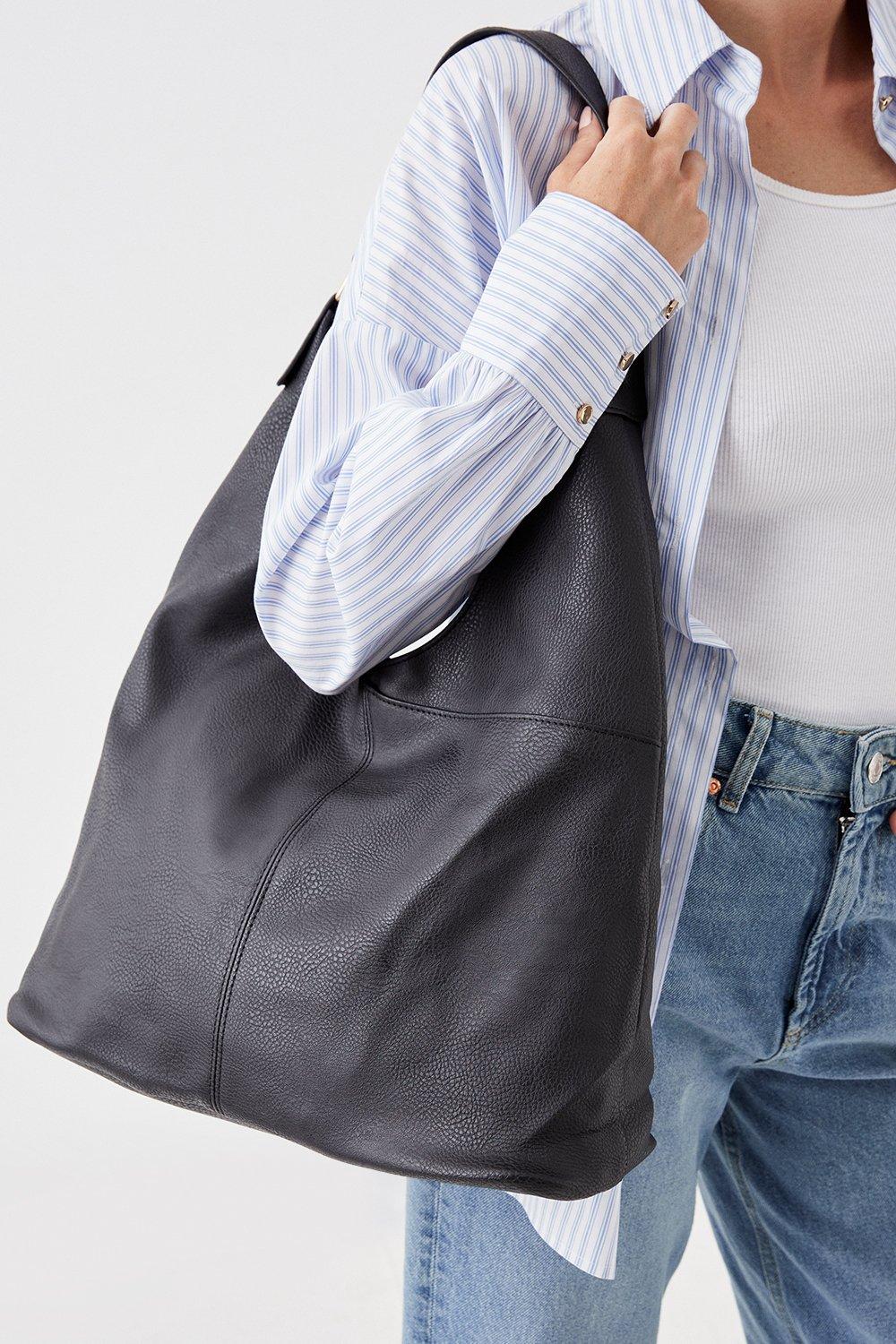 Большая сумка через плечо Tess с напуском Dorothy Perkins, черный серебристая металлическая рама для сумок рюкзаков сумок кошельков металлическая алюминиевая рама для сумок аксессуары для сумок детали