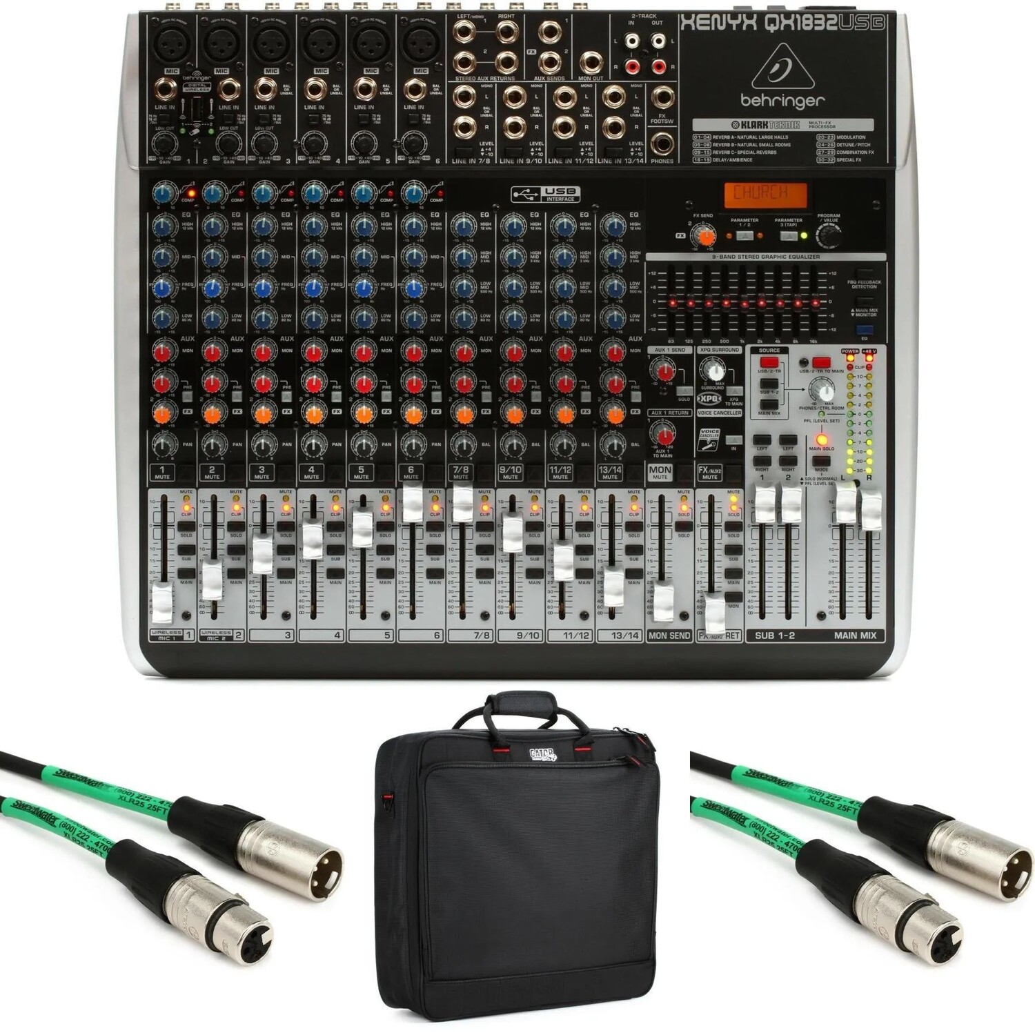 

Новый комплект сумок-миксера Behringer Xenyx QX1832USB
