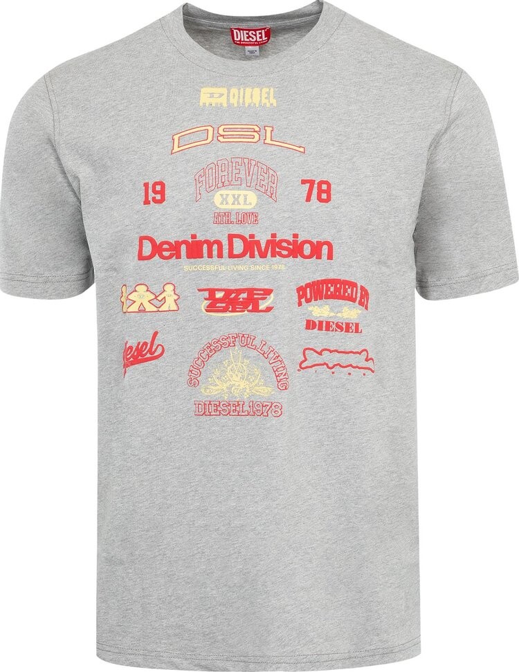 

Футболка Diesel 'Melange Grey', серый