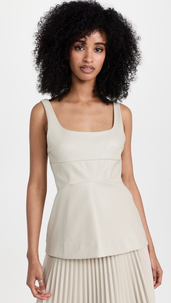 

Топ Proenza Schouler White Label Faux Leather Fitted