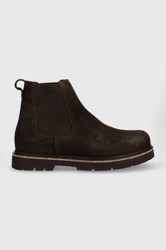 Замшевые ботинки челси Highwood Birkenstock, коричневый ботинки челси из замши zara коричневый