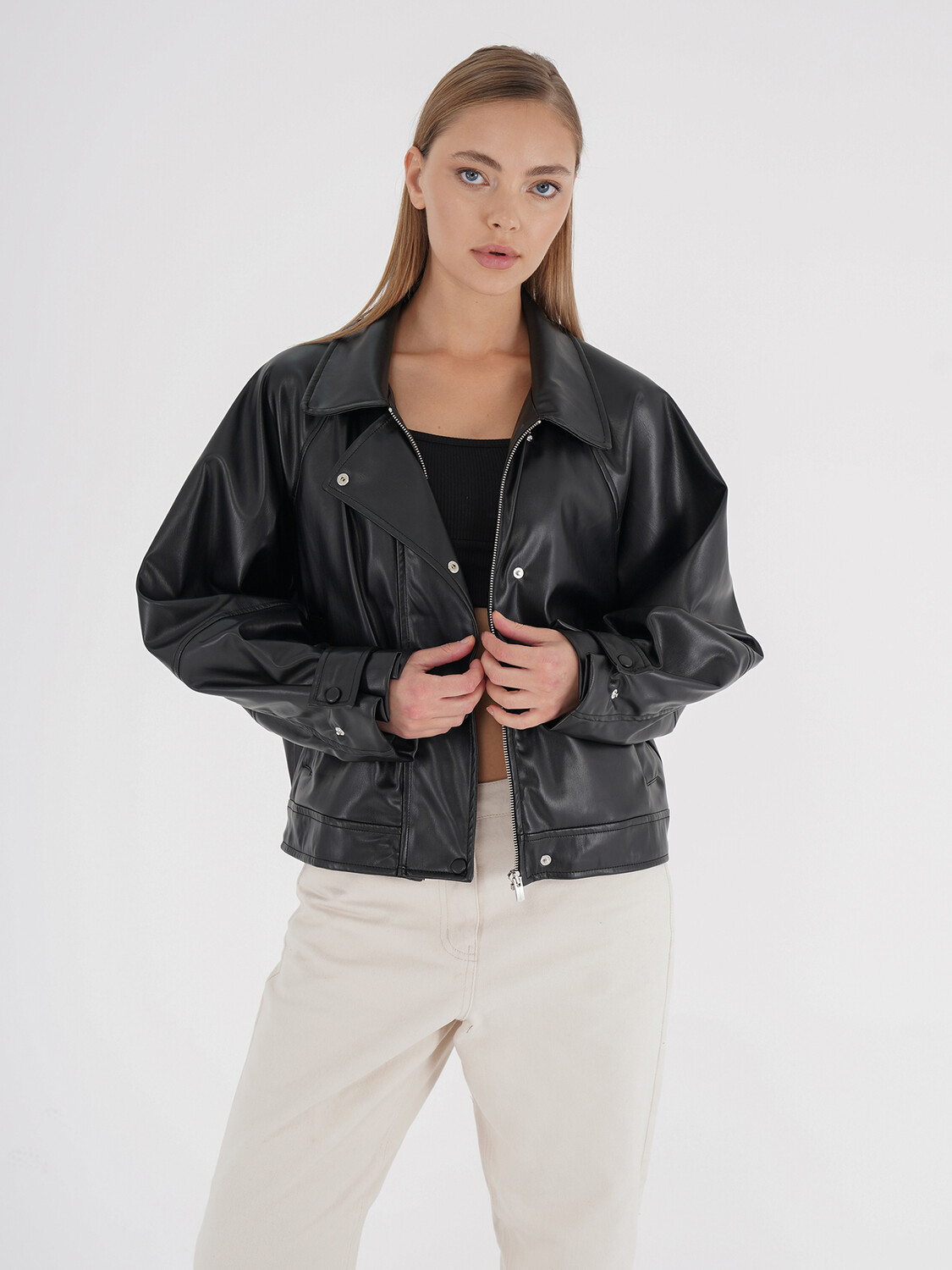 

Кожаная куртка Freshlions Jacke MINA', черный