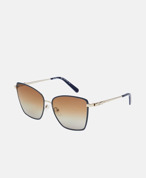 

Солнцезащитные очки Salvatore Ferragamo, коричневый