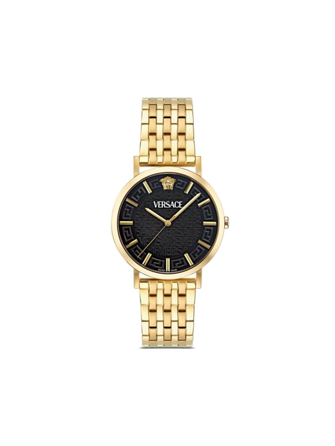 

Versace наручные часы Greca Slim 40 мм, черный