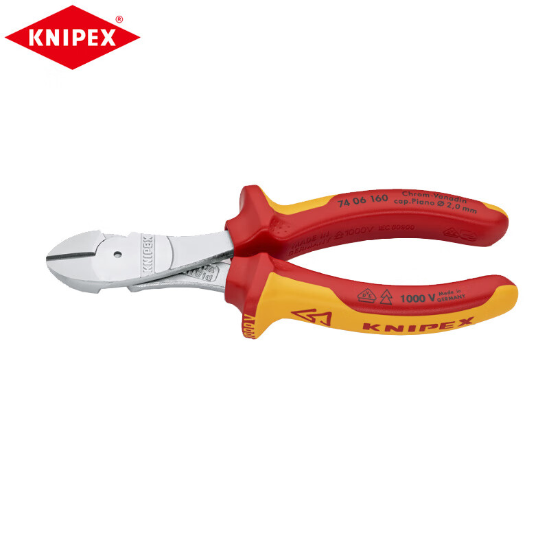 KNIPEX KNIPEX K.74 06 160 диагональные плоскогубцы, экономящие трудозатраты диагональные плоскогубцы 7406160