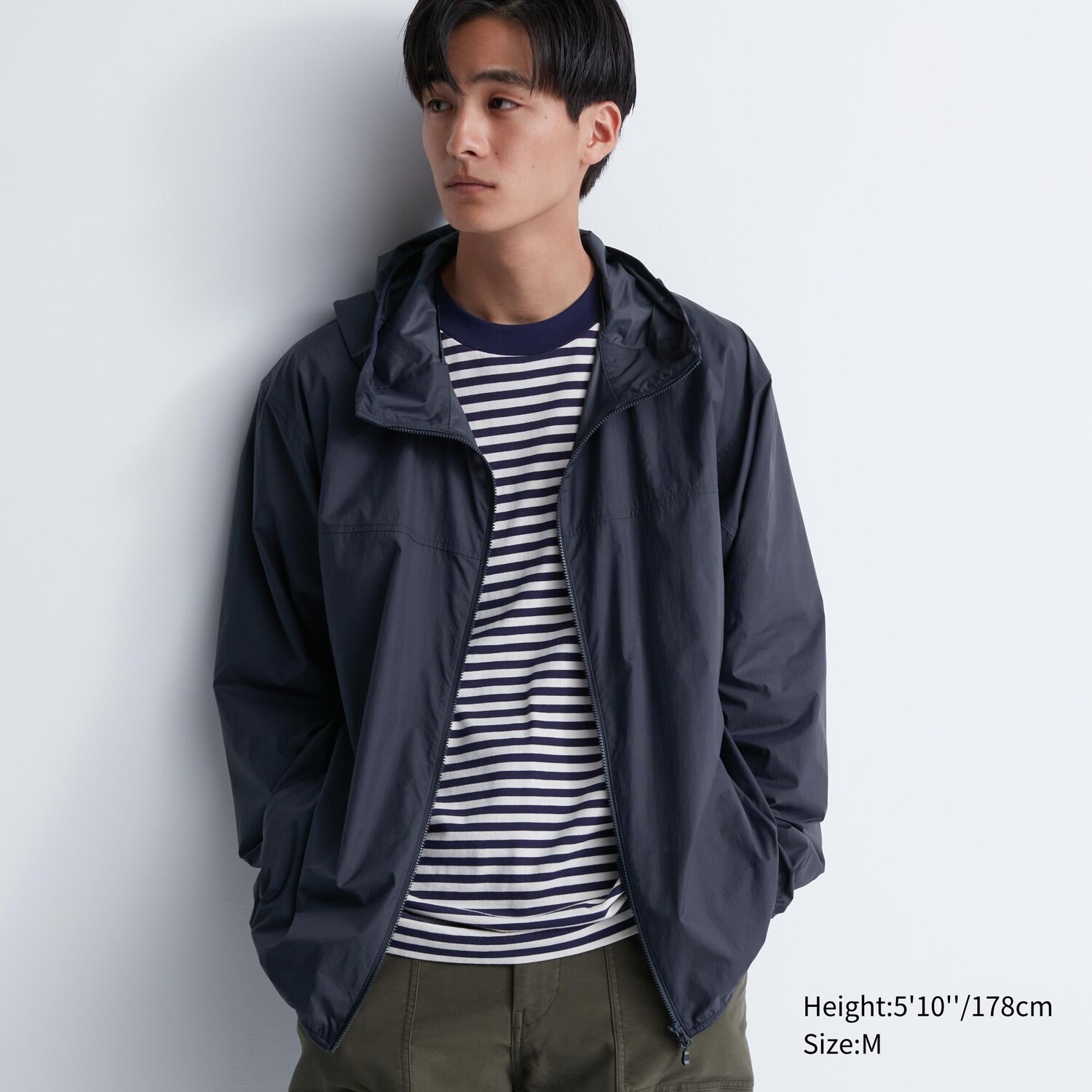 

Парка UNIQLO с ультрафиолетовой защитой, темно-синий