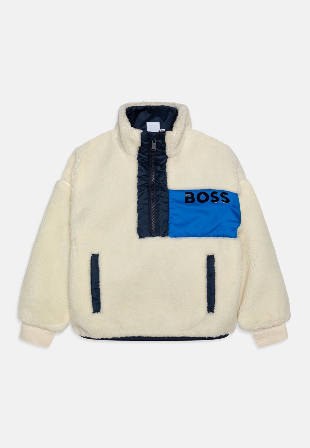 

Флисовый свитер BOSS Kidswear, цвет sand