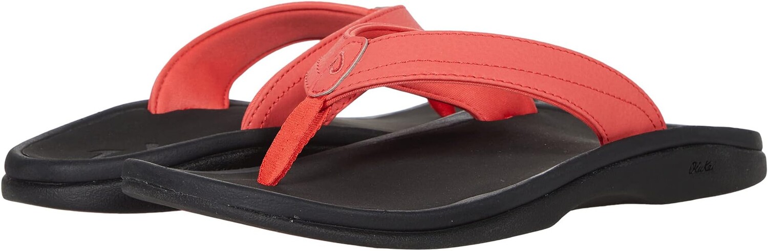 

Шлепанцы Ohana W OluKai, цвет Hot Coral/Black