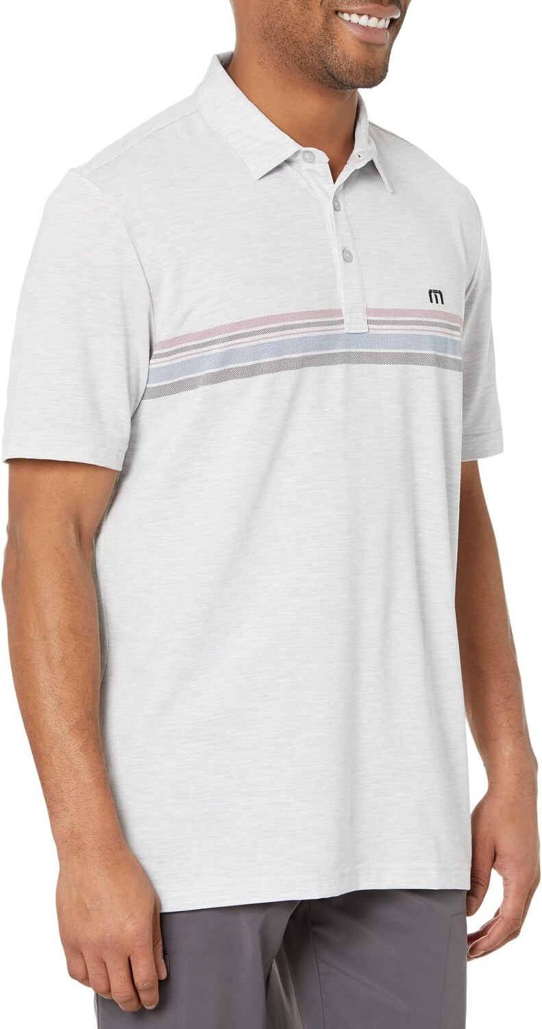 

Рубашка-поло Leave of Absence TravisMathew, цвет Heather Light Grey