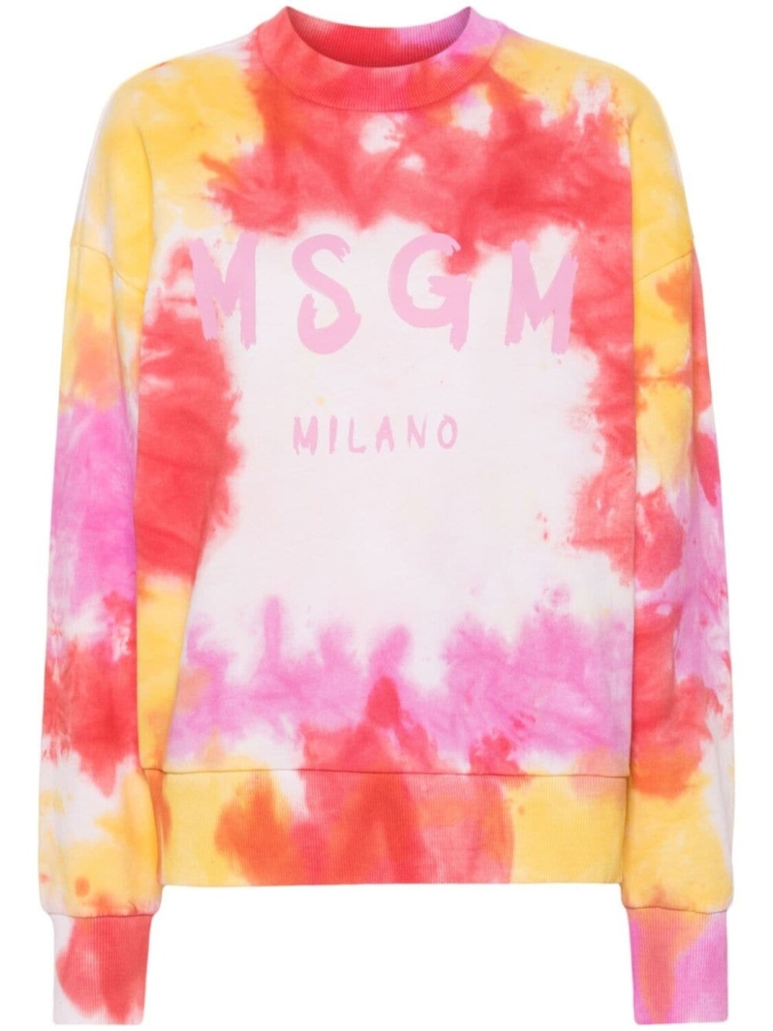 

MSGM толстовка с принтом тай-дай, розовый