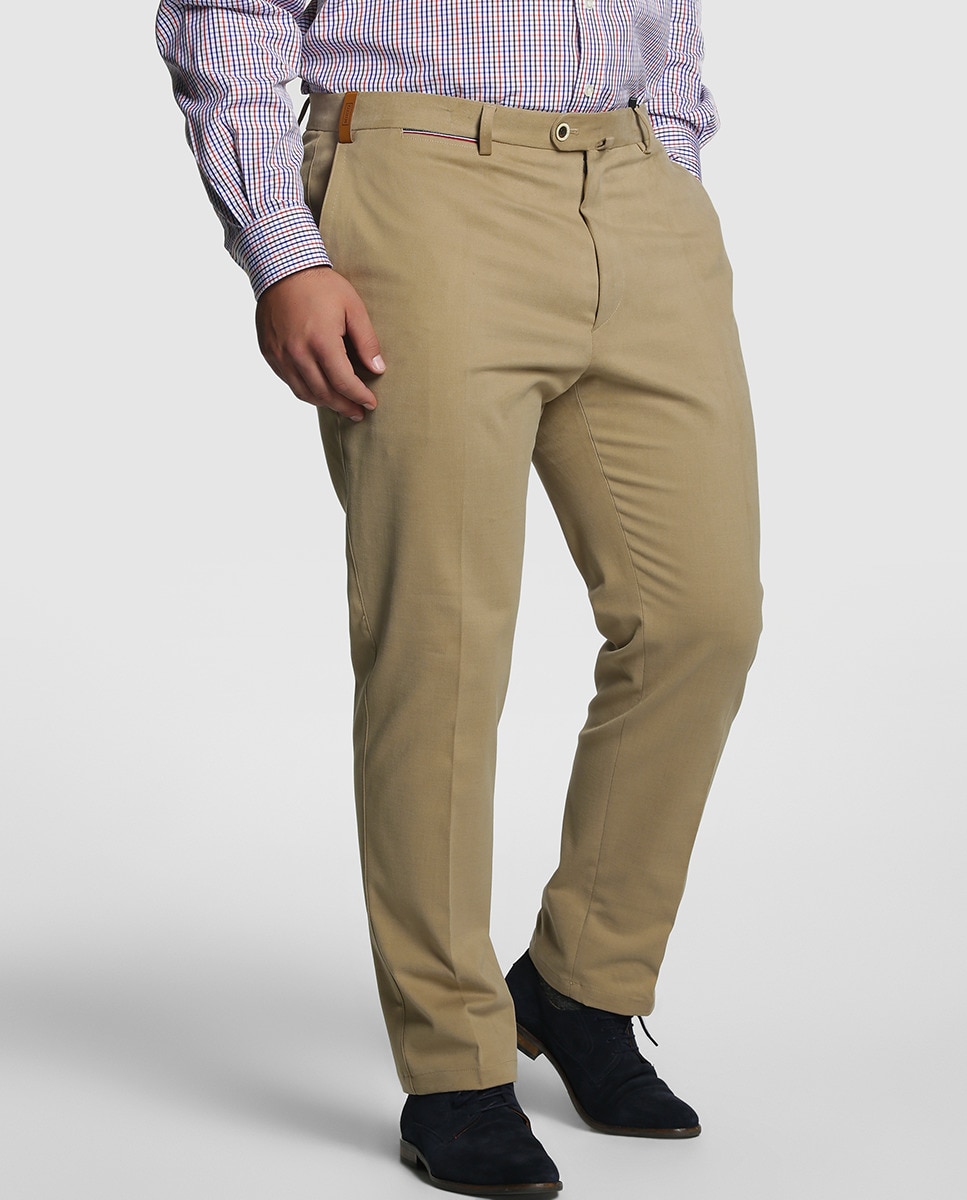 Мужские брюки больших размеров Мирто Mirto, бежевый цена и фото