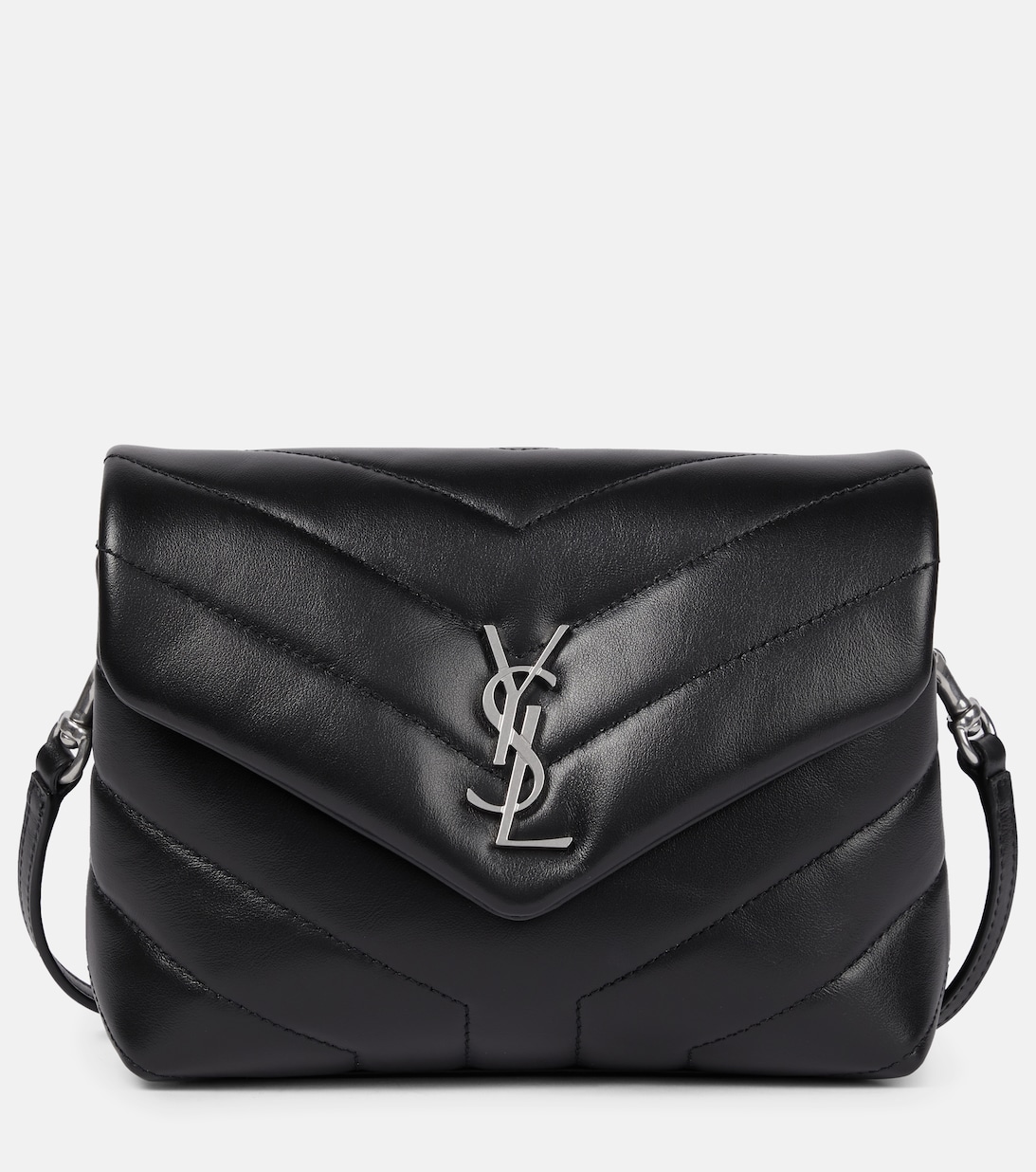 

Кожаная сумка через плечо Loulou Toy Saint Laurent, черный