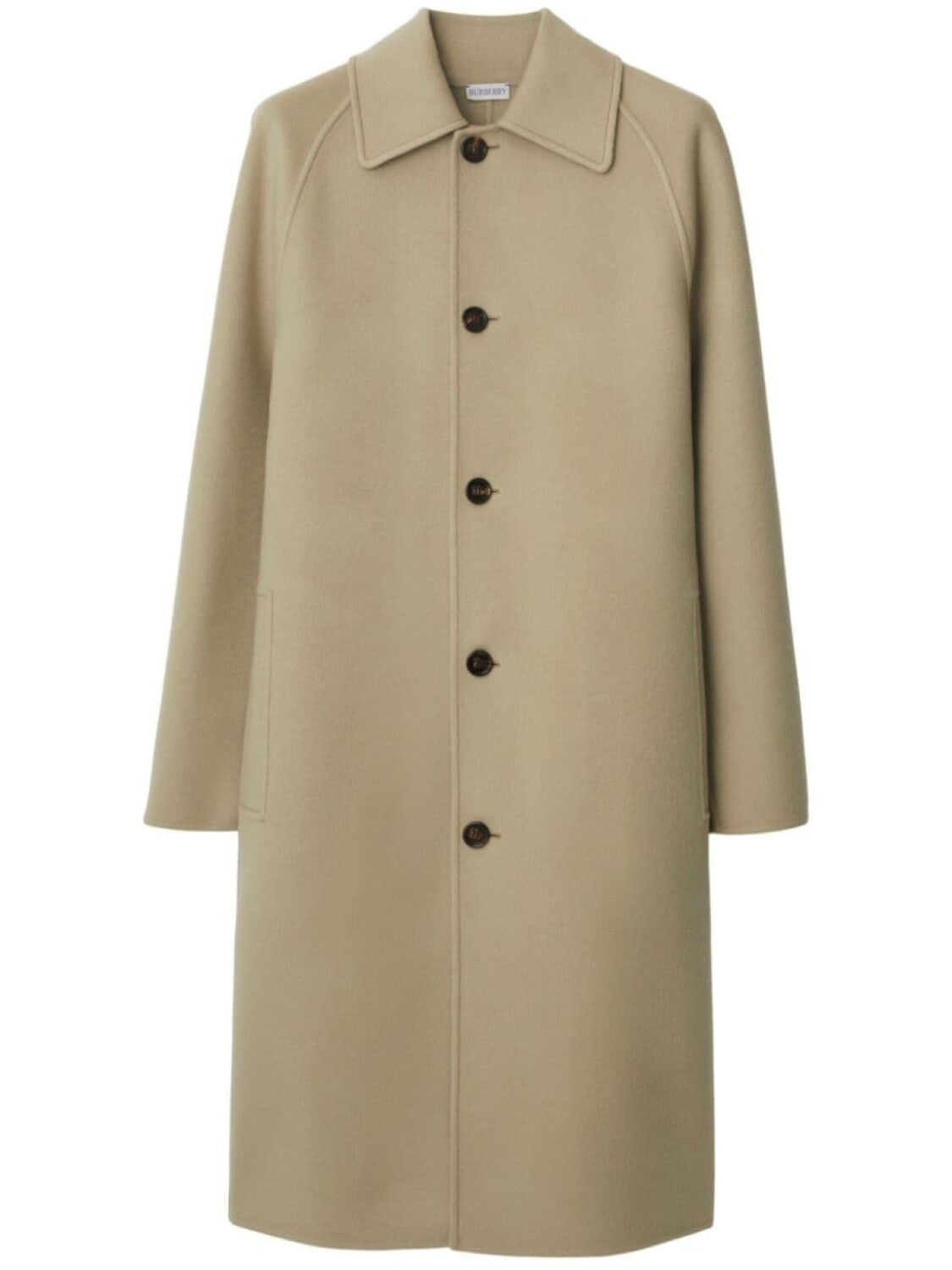 

Burberry шерстяное пальто миди Car, нейтральный цвет