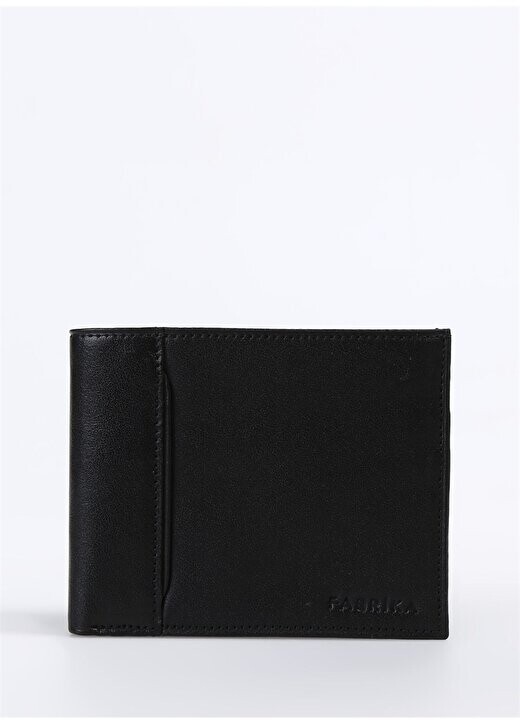

Черный мужской кожаный кошелек 11X9x2 см Frk 315 Plain Fabrika, черный