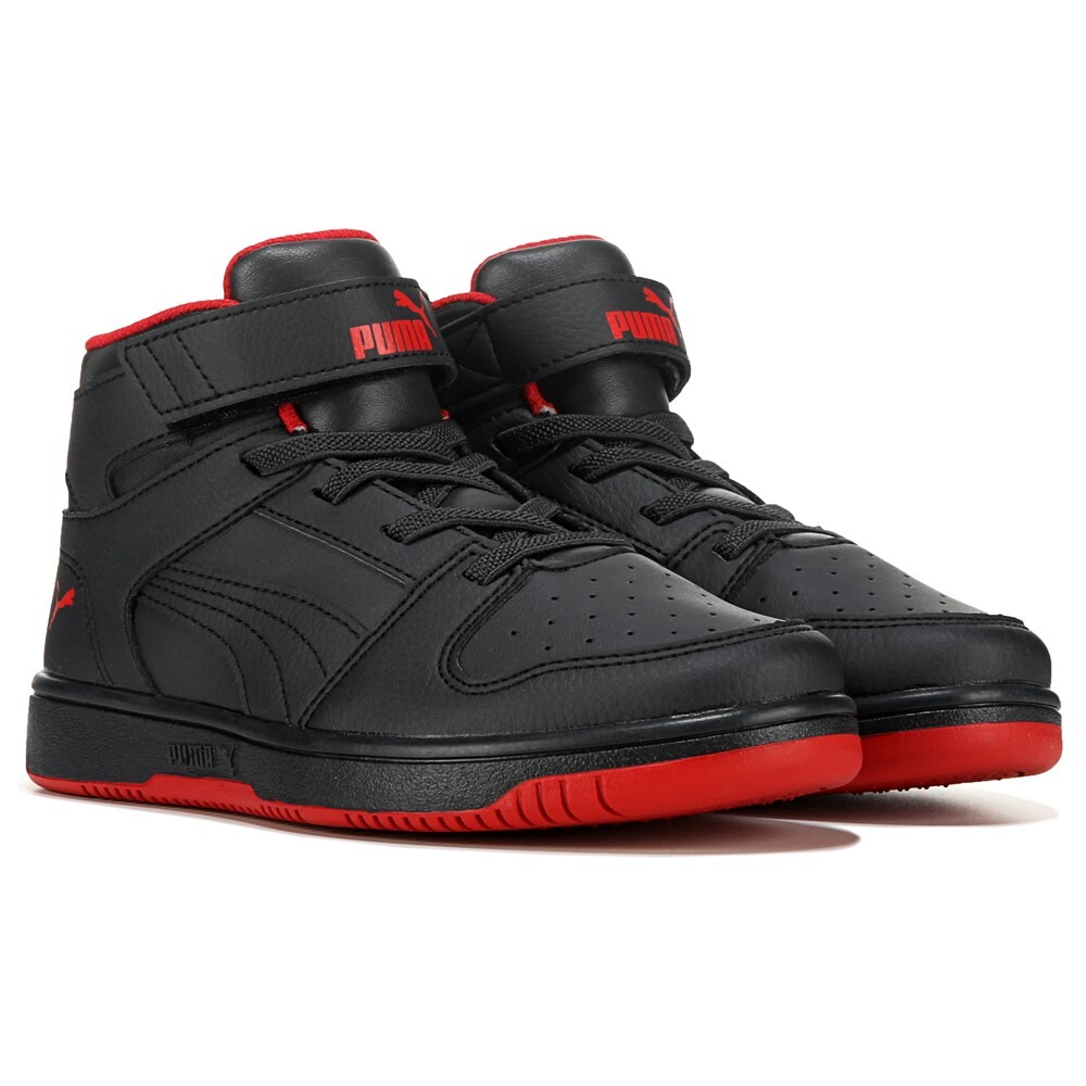

Детские высокие кеды Rebound Layup Little Kid Puma, черный