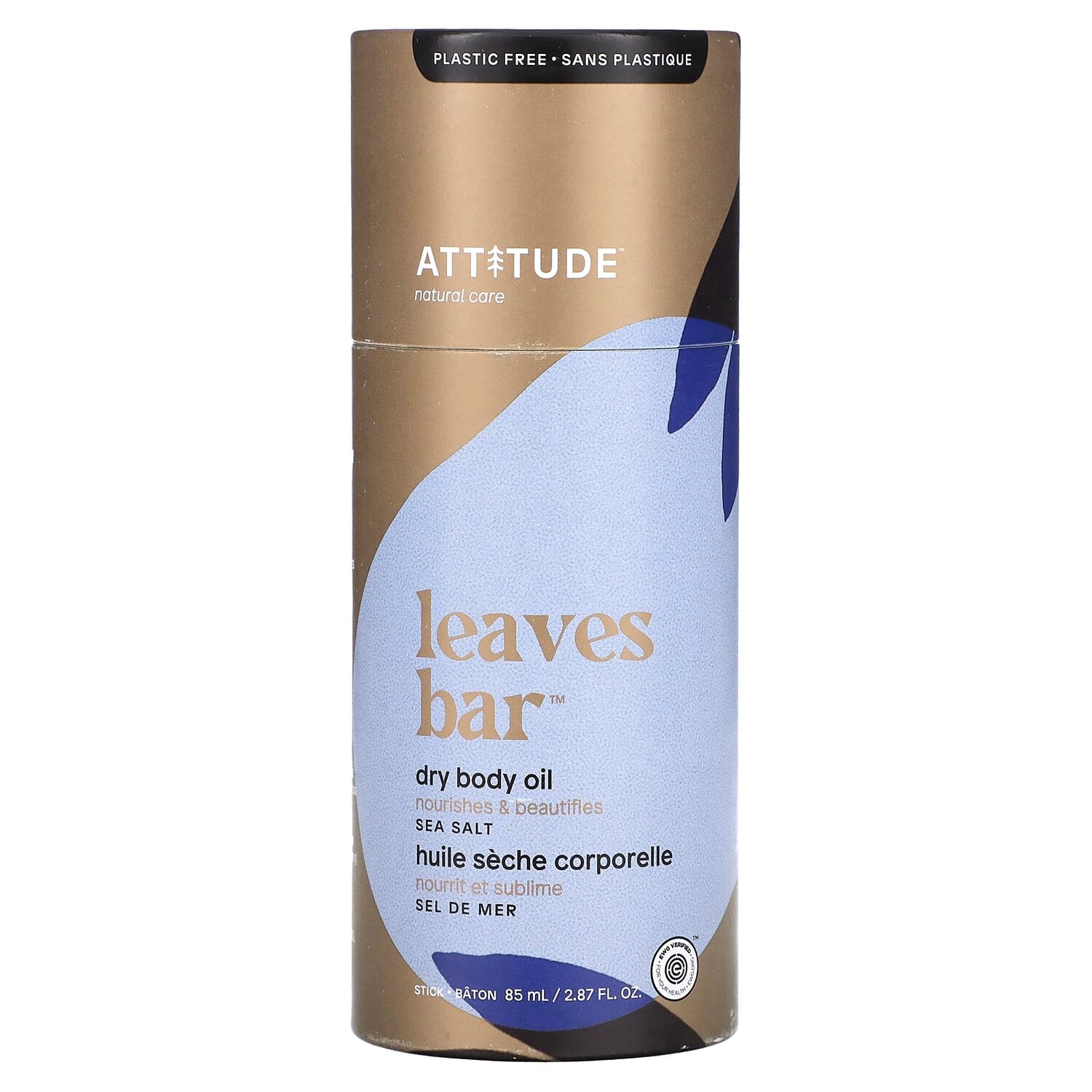 

Leaves Bar, масло для сухого тела, морская соль, 85 мл (2,87 жидк. Унции), ATTITUDE