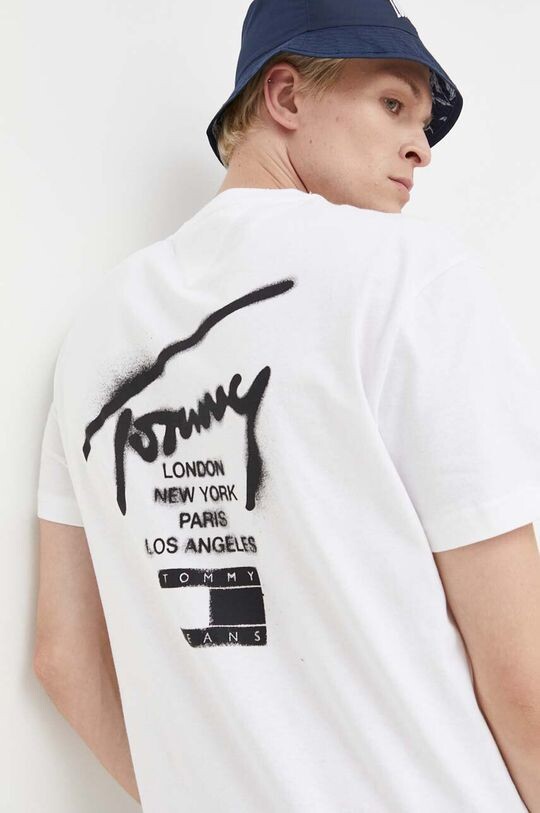 

Хлопковая футболка Tommy Jeans, белый