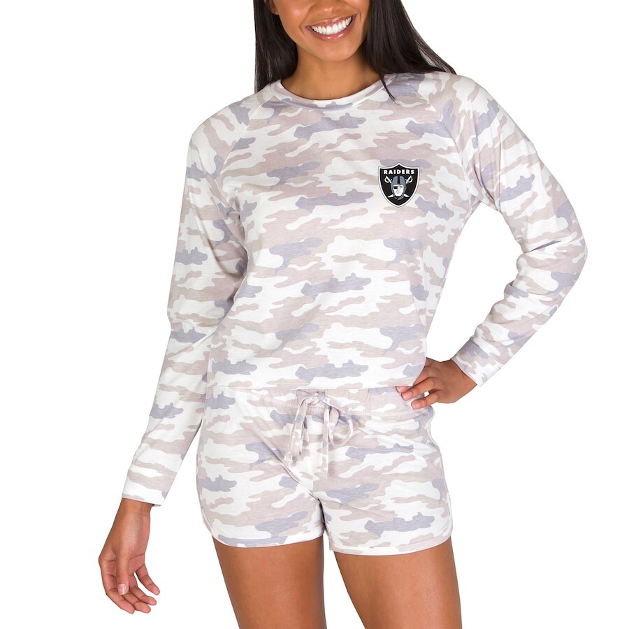 

Пижамный комплект Concepts Sport Las Vegas Raiders, камуфляж