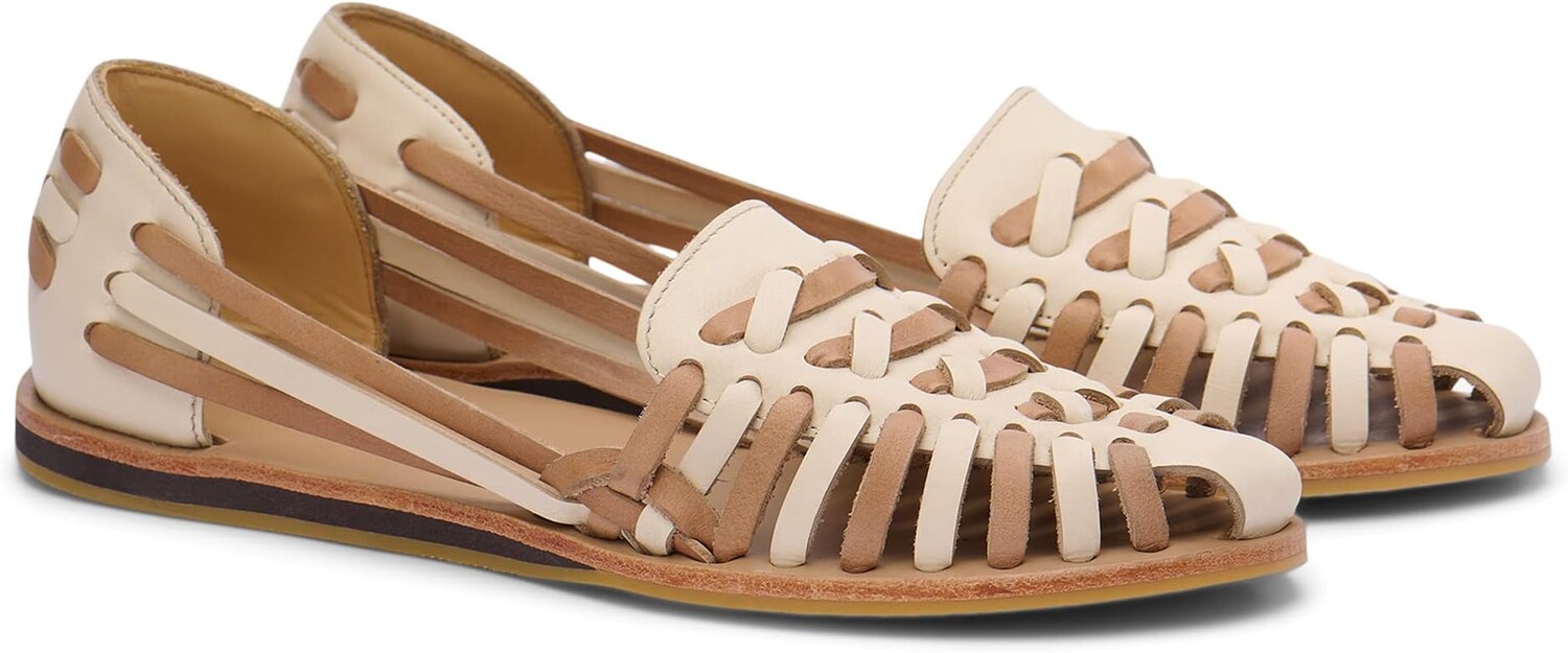 

Лоферы Huarache Sandal Nisolo, цвет Bone/Almond Color-Block