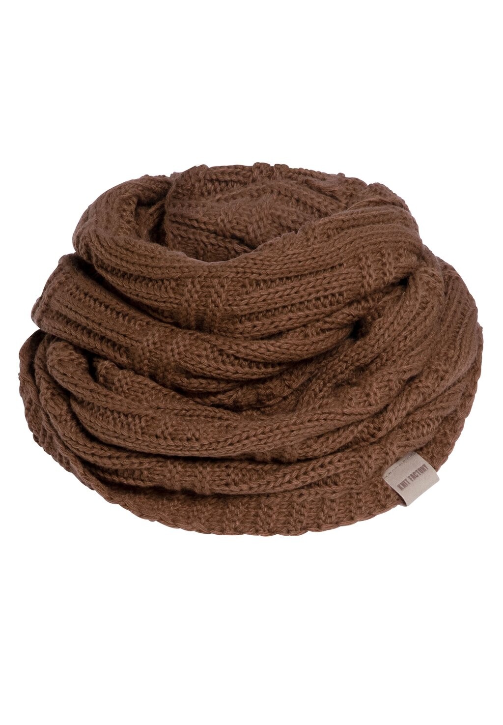 

Снуд BOBBY Knit Factory, цвет tobacco
