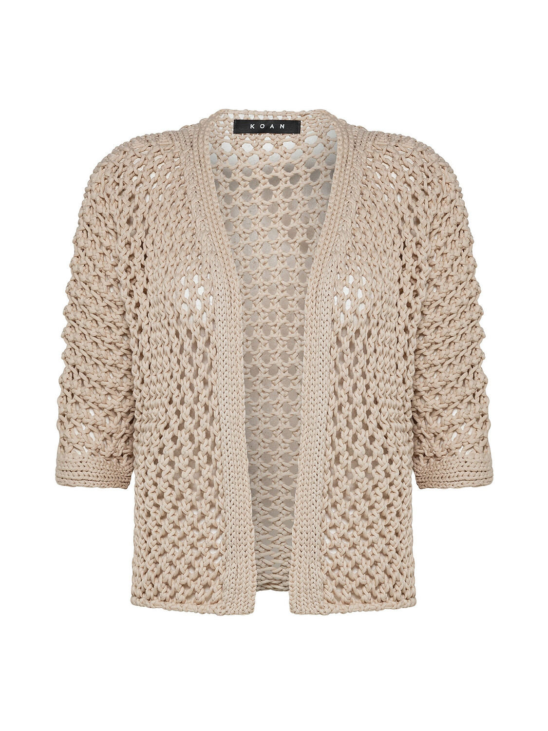 

Ажурный кардиган Koan Knitwear, бежевый